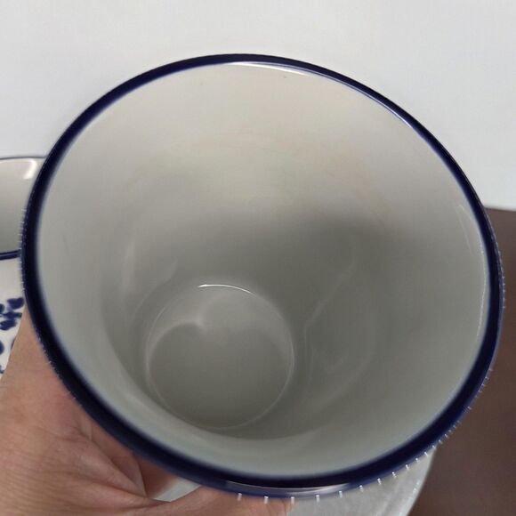 Tokyo Disney Resort Mickey Mouse Blue White Yunomi Tea Cups Pair Made in Japan - Picture 10 of 10